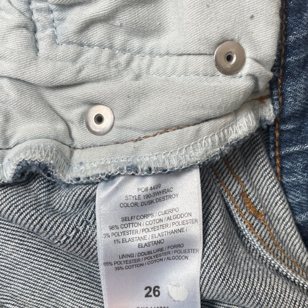 Re/Done Blue Distressed Skinny Jeans - Picture 8 of 8